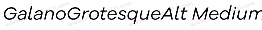 GalanoGrotesqueAlt Medium 字体转换